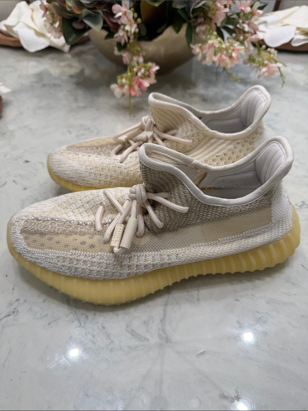 adidas Women's Knit Slip-On Sneakers in Cream and Gum